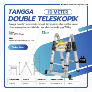Tangga Double Teleskopik 10 Meter