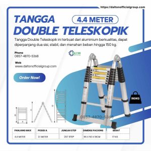 Tangga Double Teleskopik 4.4 meter