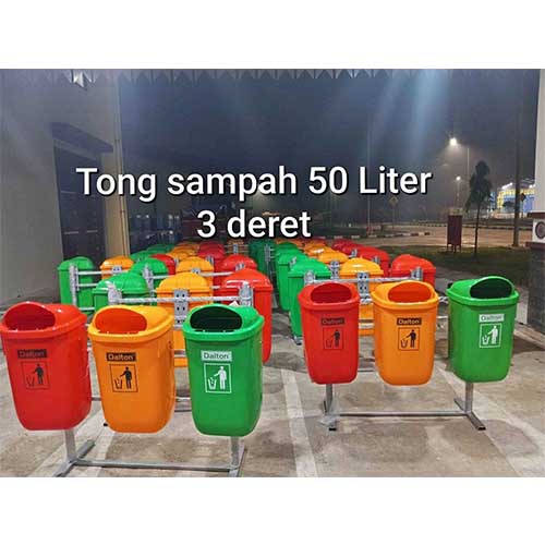 50 Liter Tempat sampah pilah 3 tong - Gambar 6