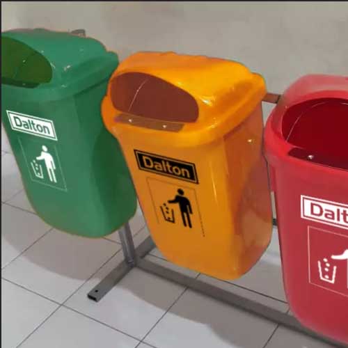 50 Liter Tempat sampah pilah 3 tong - Gambar 3