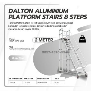 Tangga dorong Rolling Ladders Mobile stairs 2 meter
