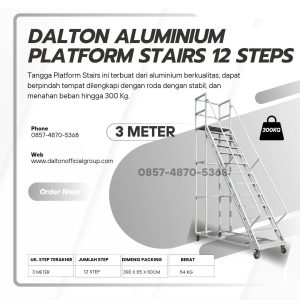 Tangga dorong Rolling Ladders Mobile stairs 3 Meter