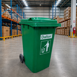 Tong sampah beroda 240 liter dalton warna hijau
