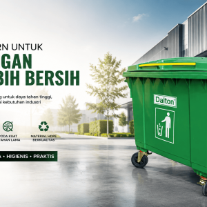Supplier Tempat Sampah Dalton 660 Liter Beroda