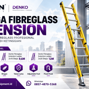 Pusat Tangga Sliding Fiberglass 12 meter Denko